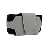 LFOTPP Sonnenblende Brillenhalter für alle Automodelle, Auto Sun Visor Aufbewahrungstasche PU Leder, Universal Auto Zubehör Sonnenbrille Brillenetui Organizer (Grau)