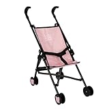 Dolly Tots Einzelner Kinderwagen, Spielzeug-Puppen-Buggy, Baby-Puppen-Kinderwagen, Spielzeug, Regenschirm, faltbarer Kinderwagen, Rollenspiel-Puppen-Buggy, Kinderwagen, ab 2 Jahren