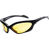 HELLY® - No.1 Bikereyes® | Bikerbrille, Motorradbrille, Motorrad Sonnenbrille | TESTSIEGER: winddicht, gepolstert, beschlagfrei, bruchsicher | Top Tragegefühl bei langen Ausfahrten | Brille speedking2