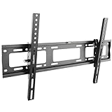 RICOO TV Wandhalterung Neigbar für 37-80 Zoll Fernseher Halterung Fernsehhalterung für Wand R07 Universal Slim Wandhalter Smart Flach OLED Curved Fernseh-Halter bis 100-Kg & VESA 600 (400) x 400 mm