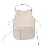 Stylex 46718 - Malschürze für Kinder, Kinderschürze ca. 35 x 50 cm groß mit 6 Taschen, aus 100 Prozent Baumwolle, waschbar bei 30 °C