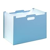 Akkordeanischer Aktenordner, 13 Fächer, Fächermappen, tragbar, monatliche Rechnung, Quittung, Rechnung, Rechnung, Rechnung, Rechnung, Dokument, Organizer, Brief/A4-Größe für Schule, Heimbüro,