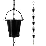 Regenkette - Dachkette Downspout, Regenfängerketten, Dekorativer Wasserfänger Für Hausbesitzer Hinterhof Landschaft Architekten Outdoor Cottage Fronteingang Patio Landschaftsbau Fundament Schutz