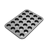 Zenker Black Metallic 24er Mini-Muffinform – Antihaftbeschichtet für perfekte Mini-Muffins & Cupcakes, Ø 4,5 cm, Made in Germany