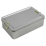 Jonikuper Elegante Metalldosen Leckereien, Vorratsdosen, Keksdosen, Teedosen, rechteckige Vorratsdosen, für Kekse und Tee Design(L)