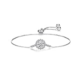 CCXXYGWJ Damenarmband 925 Sterling Silber Edelstein Bettelarmband Armband Hochzeit Verlobung Exquisiter Schmuck