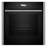 NEFF B44CR21N0, N 70, Einbau-Backofen, Made in Germany, Integrierbarer Backofen 60 x 60cm, Hide, Full Touch TFT-Display, Automatikprogramme, Home Connect, Edelstahl, Amazon Exclusive Edition