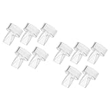 PAMINGONO 10 Stück Teiliges Silikon Entenschnabel Ventil Ersatzteile für Manuelle Milchpumpen Innendurchmesser Anti Rückfluss und Rücklaufverhinderung Kompatibel mit Brustpumpen Zubehör