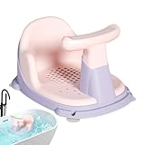 Badewannensitz für Babys – ergonomisches Rückenstützen-Design, belastbare Konstruktion, freihändige Badehilfe, kompakter Wanneneinsatz mit bequemem Sitzen, ein Muss für Neugeborene und Kleinkinder