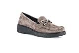 Grunland Mokassin Comfort mit Klemmen | TASS SC2178, Taupe, 37 EU