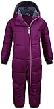 Killtec Skioverall Kinder Twinkly MNS ONPC B - Overall in Daunenoptik - Schneeanzug mit Kapuze - Winteranzug mit flauschigem Innenfutter, orchidee, 110/116