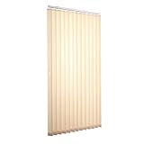Ventanara® Lamellenvorhang durchgehende Schiene Komplettset Vertikaljalousie 89mm inkl. Montagematerial (Beige (tageslicht), 200 x 250 cm)