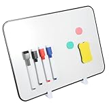 OSALADI 1 Satz Magnetische Schreibtafel Seitig Abwischbare Whiteboard für Zuhause und Büro mit Abwischbare Stifte für Notizen und Kreative Nutzung Zufällige Farbe