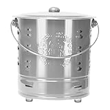 Brennfass | Edelstahl-Papiermülleimer Mit Deckel,Verbrennungsgerät für Gelddosen für Holzöfen Outdoor Camping Gärtner Bauernhof Garten Balkon Landschaftsgärtner