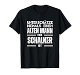 Unterschätze niemals einen alten Mann - Schalker T-Shirt