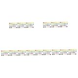 DOITOOL 5st Polka Wanda Kleber Pvc-wandaufkleber Wandaufkleber Für Punkt-aufkleber Stecker Wandaufkleber Für Mädchenzimmer Abziehbilder Gepunktete Wandtattoos Drinnen