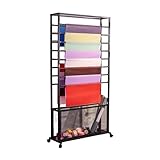 WQZzjm Lagerregal für Stoffrollen, handelsübliches Stahlregal, robuster mobiler Wagen für Textilrollen, Tapeten, Fensterfolien, Tragkraft 200 kg (140 x 85 x 20 cm) (eine Farbe: 140 x 70 x 20 cm)