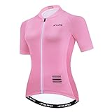 Radtrikot für Damen, Fahrrad-Shirt, Team-Biking-Strumpfhose, Kleidung, Pink, Mittel