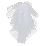 VALICLUD Schleier Braut Kopfschmuck Für Hochzeit Schleife Für Haare Brautschleife Blumenkopfschmuck Brautkopfschmuck Hochzeit Vale Hochzeit Haarschmuck Schleifen Für Haare Tiara Hochzeit