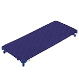 Kinderbettdecke, Standardgröße, 55,9 x 101,6 cm, gepolsterter Bezug für Kinderbett, atmungsaktiv, für Jungen und Mädchen, 1 Stück, Marineblau