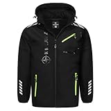 Kirkjubøur® Hestur Herren SOFTSHELLjacke 10.000 mm Wassersäule mit Kapuze und Fleecefutter, atmungsaktiv und wasserabweisend (DE/NL/SE/PL, Alphanumerisch, XL, Regular, Regular, Alvik Schwarz)