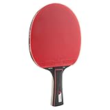 JOOLA Tischtennisschläger Match PRO ITTF genehmigter Allround Wettkampf Tischtennis-Schläger 4 Sterne, Schwarz/Rot, 1.8 MM Schwammstärke