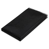 Bügelvlies Doppelseitig Schmelzbar Vlies 200 x 90 cm Aufbügelbarer Einlagestoff 25g/m² Leichtes Gewicht Vliesstoff für Bügelfalten, Nähhandwerk, Verstärkte Bekleidung (Schwarz)