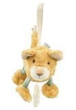 Sterntaler Spieluhr S Löwe Leo – kleine Spieluhr aus weichem Stoff – entnehmbares Spielwerk – Melodie: Brahms Wiegenlied, praktischer Sternengriff - Einschlafhilfe, mattgelb