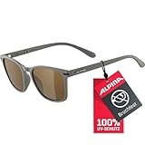 ALPINA YEFE - Verspiegelte und Bruchsichere Sonnenbrille Mit 100% UV-Schutz Für Erwachsene, moon-grey matt, One Size