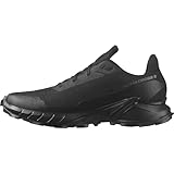 Salomon Alphacross 5 Gore-Tex wasserdichte Herren Trail-Laufschuhe, Starker Grip, Wasser- und Wetterschutz, Anhaltender Komfort, Black, 46 2/3