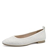 Tamaris Ballerina Damen Vegan Elegant weiß,EU 37