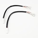 Aharon Motorrad 12V Verlaengerungskabel-Adapter für LED-Blinker | Kompatibel mit Motorrädern von KTM, GasGas, Husqvarna & Ducati | Motorrad Blinker Adapterkabel | Kabeladapterstecker