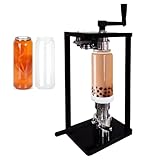 Manueller Dosenversiegeler, Vakuumiermaschine für Konserven, Edelstahlrollen und rotierende Wellen, ideal für Milchtee und Kaffee