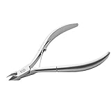 Rui Smiths Professionelle Nagelhautzange | Präzision Surgical Grade Edelstahl Nagelhaut Trimmer, Französischer Griff, Einzelfeder, 5mm Backe (Half Jaw)
