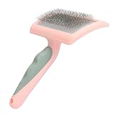 Tierhaarbürste | Haarkamm für Haustiere, sanfte Katzen- und Hundebürste zum Ausfallen, weiche Haustier-Pflegebürste mit rutschfestem Griff