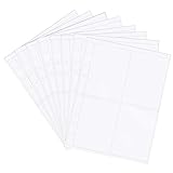 DIYEAH Trading Card Hüllen Klarsichtkarten Schutzfolien Für A5 Fotoalben Sammelkarten Schutzhüllen Durchsichtige Binder Einlagen Für Karten Und Fotos