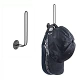 Mkono Hut Organizer für Baseball Caps, Satz von 2-Wand Hut Rack 5 Zoll Platz sparend hält 20-Kappen moderne L-förmige Hut Haken Wandhalterung für Schrank Schlafzimmer Lagerung, klein, schwarz