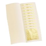 10 Blatt 24 Karat Echte Blattgold, Blattgold Flocken für Basteln Handwerk, Dekoration, Möbel, DIY, Kuchen, Backen, Torten Dekorfolie, Lebensmittel