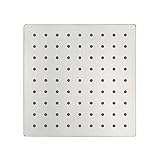 LYFHJD Cuhsa Rain Shower Head 20,3 cm (8 Zoll), aus Edelstahl, Hochdruck, quadratische Duschstange, Niederschlagsdusche mit Reinigungsdüsen