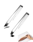 JEXOWIQ Küchenzangen - 2 pcs Kochpinzette Edelstahl Fischgrätenzange Fischpinzette Grätenzange für Fisch Küchenpinzette für Zum Entfernen Von Knochen und Fell,Mehrzweck