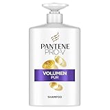 Pantene Pro-V Volumen Pur Shampoo 100ml Pumpspender für Feines, Plattes Haar Reinigt Sanft Schützt die Haarbindungen Ohne Silikone, Mineralöle und Farbstoffe Active Nutri-Plex Technologie