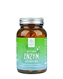BitterLiebe Bitter Enzym* Komplex Kapseln mit 5 Verdauungsenzymen - gegen Blähungen - mit Papain, Lactase, Alpha-Amylase, Lipase und Protease - Monatspackung