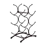 Pjeghbvop Moderne Metallweinlagerregal 6 Flaschen Eisen Display 3 Tierd Weinflasche Organisatoren Dekorative Accessoires