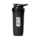 ESN Shaker Reforce Stainless Steel, schwarz, 700 ml, auslaufsicher, Maßeinheiten innen graviert, frei von BPA & DEHP, geprüfte Qualität