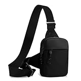 Qianyou Sling Chest Crossbody Bag, Umhängetasche mit Durchlässigem Mesh, Brusttasche für Herren und Damen, Wasserdicht Schultertasche für Läufer, Workout, Wandern, Radfahren und Reisen