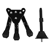 INOOMP Faltbarer Flöten Klarinettenständer Tragbarer Stabiler Dreibeinhalter Schwarz Geeignet für Flöte und Klarinette Kompakter Musiker ständer für Sicheren Halt und Positionierung