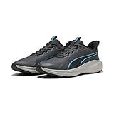 Puma Skyrocket Lite Trail Adult Unisex Straßen-Laufschuh, Dusky Gray-Speed Blue, 42