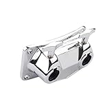 GREENADSCAPE Drum-Zubehör Drum-Rack Xylophon Snare-Ständer Mikrofonklemme Dual metallklammern metallständer roststop Doppelloch-Trommelständer trommel verbindungsklemme Rostfreier Stahl Silver