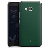 Hard Case kompatibel mit HTC U11 Schutzhülle schwarz Smartphone Backcover Farbe grün einfarbig