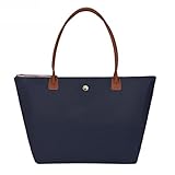 GM LIKKIE Schultertasche für Damen, Nylon-Handtasche mit Tragegriff oben, faltbare Wochenend-Hobo-Handtasche, Marineblau, Large
